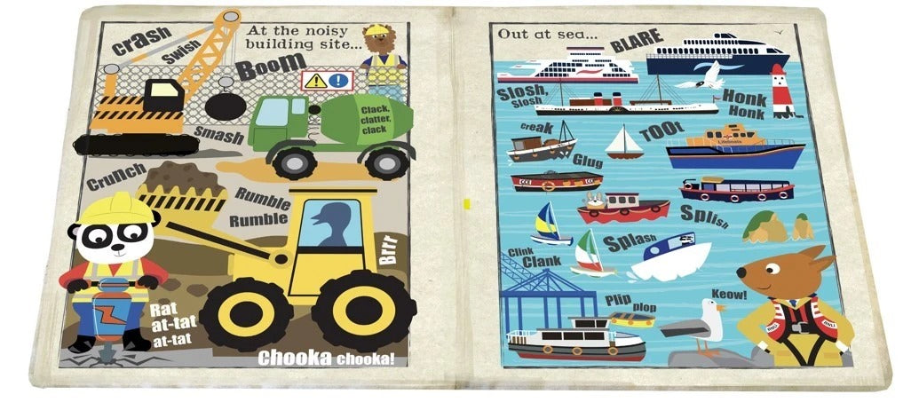 Crinkly Cloth Book Noisy Vehicles