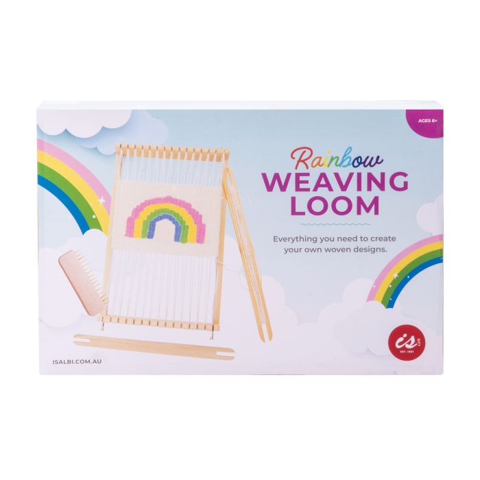 Discovery Zone Rainbow Wooden Weaving Loom