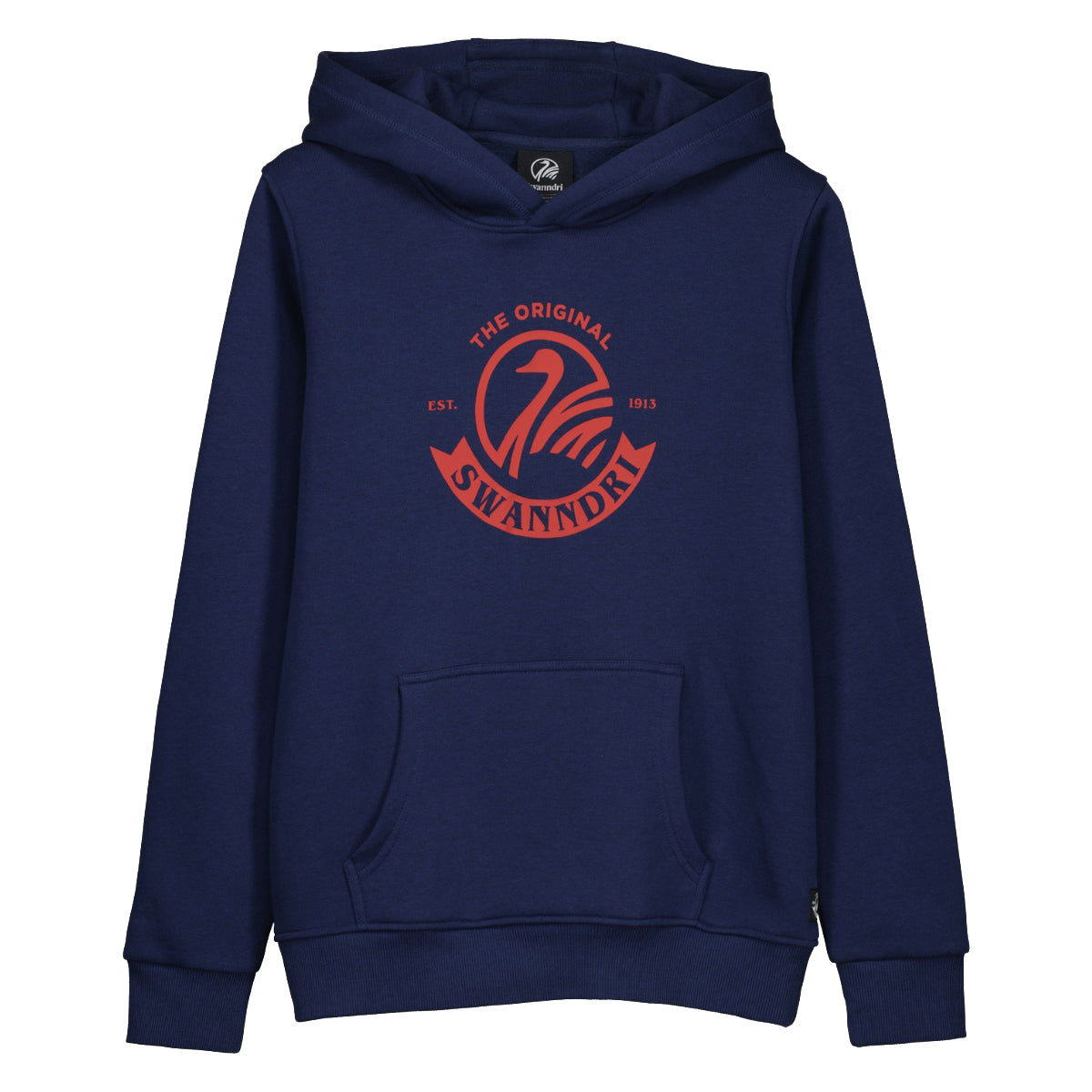 Swanndri Kid's Original V2 Hoodie Navy/Chili