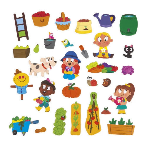 Janod Vegetable Garden Magnetic Story