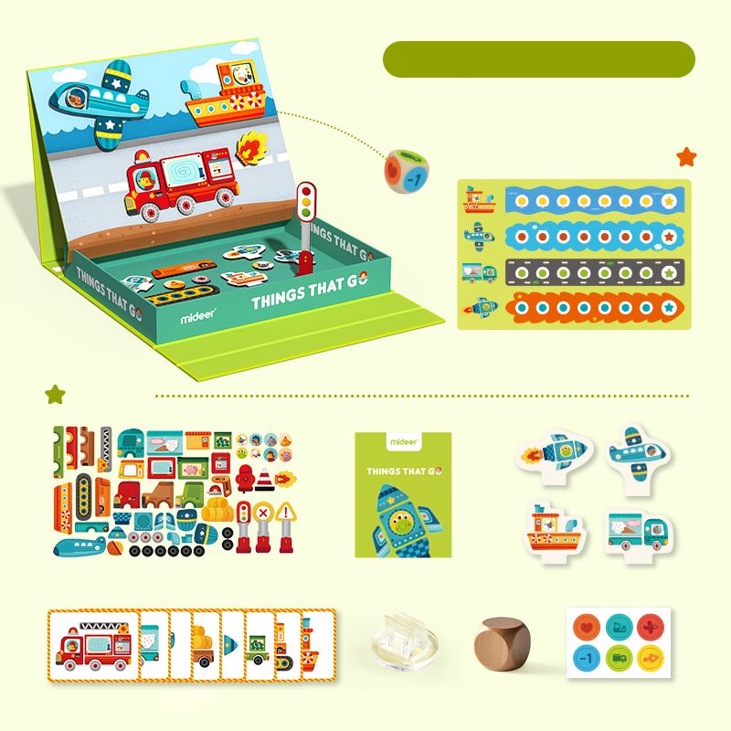 Mideer 2 in 1 Magnetic Traffic Game