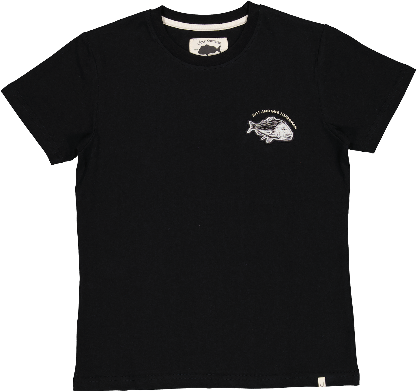 Just Another Fisherman Mini Snaps Tee Black