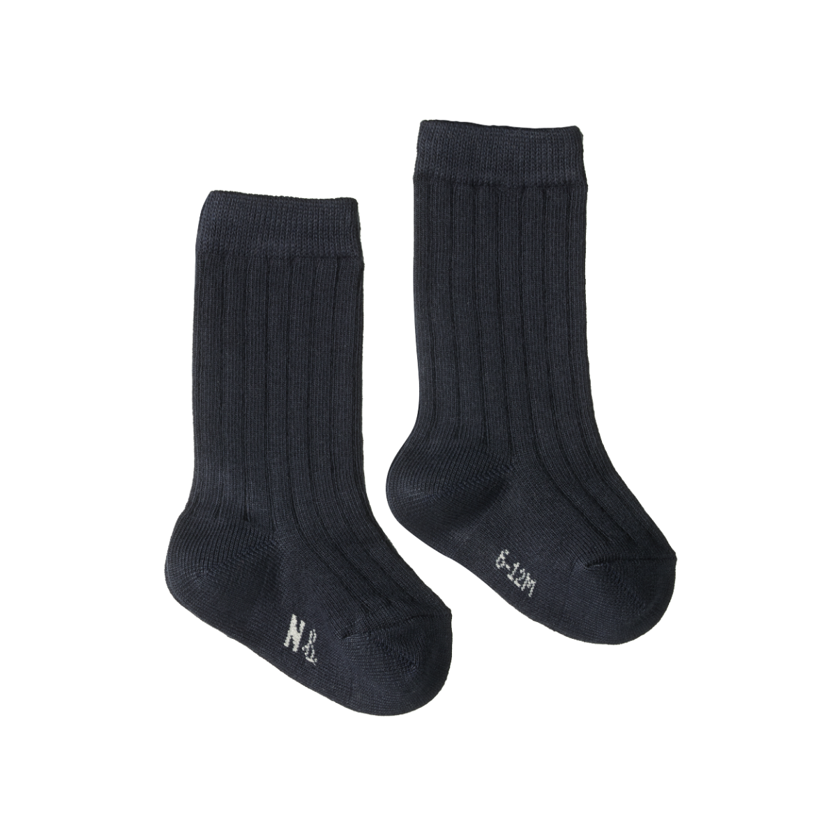 Nature Baby Organic Cotton Rib Socks Navy