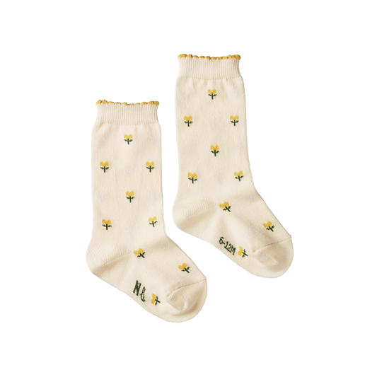 Nature Baby Organic Cotton Socks Tulips