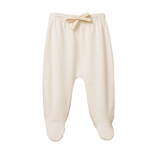 Nature Baby Footed Rompers Natural