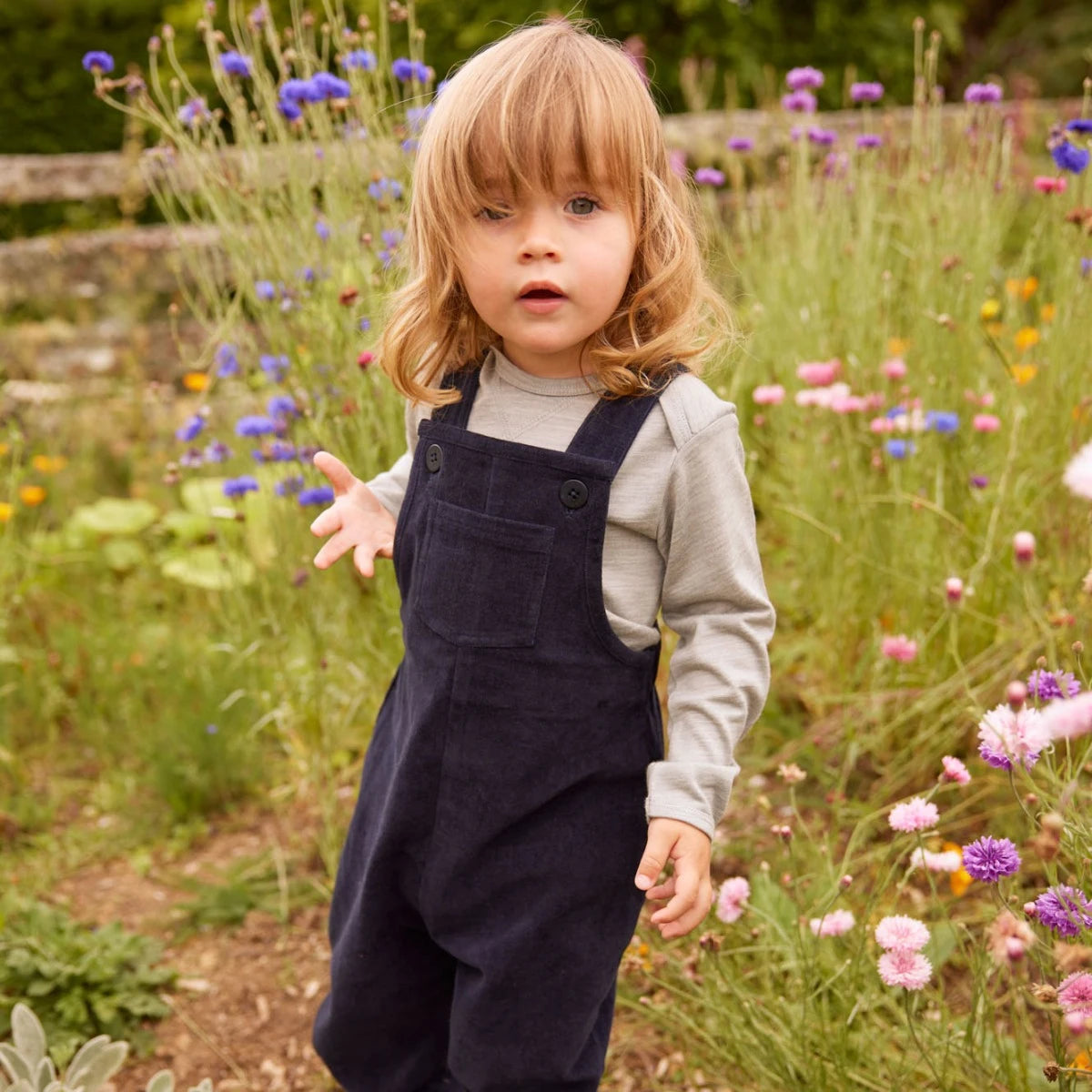 Nature Baby Tipper Overalls Navy