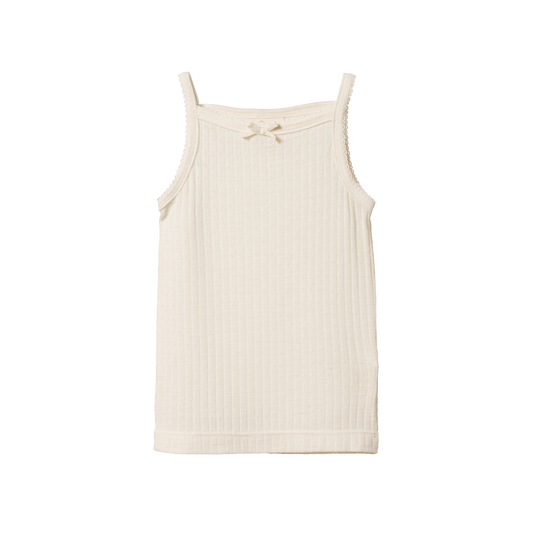 Nature Baby Merino Essential Camisole Pointelle Natural