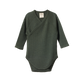 Nature Baby Merino Long Sleeve Kimono Bodysuit Pointelle Thyme