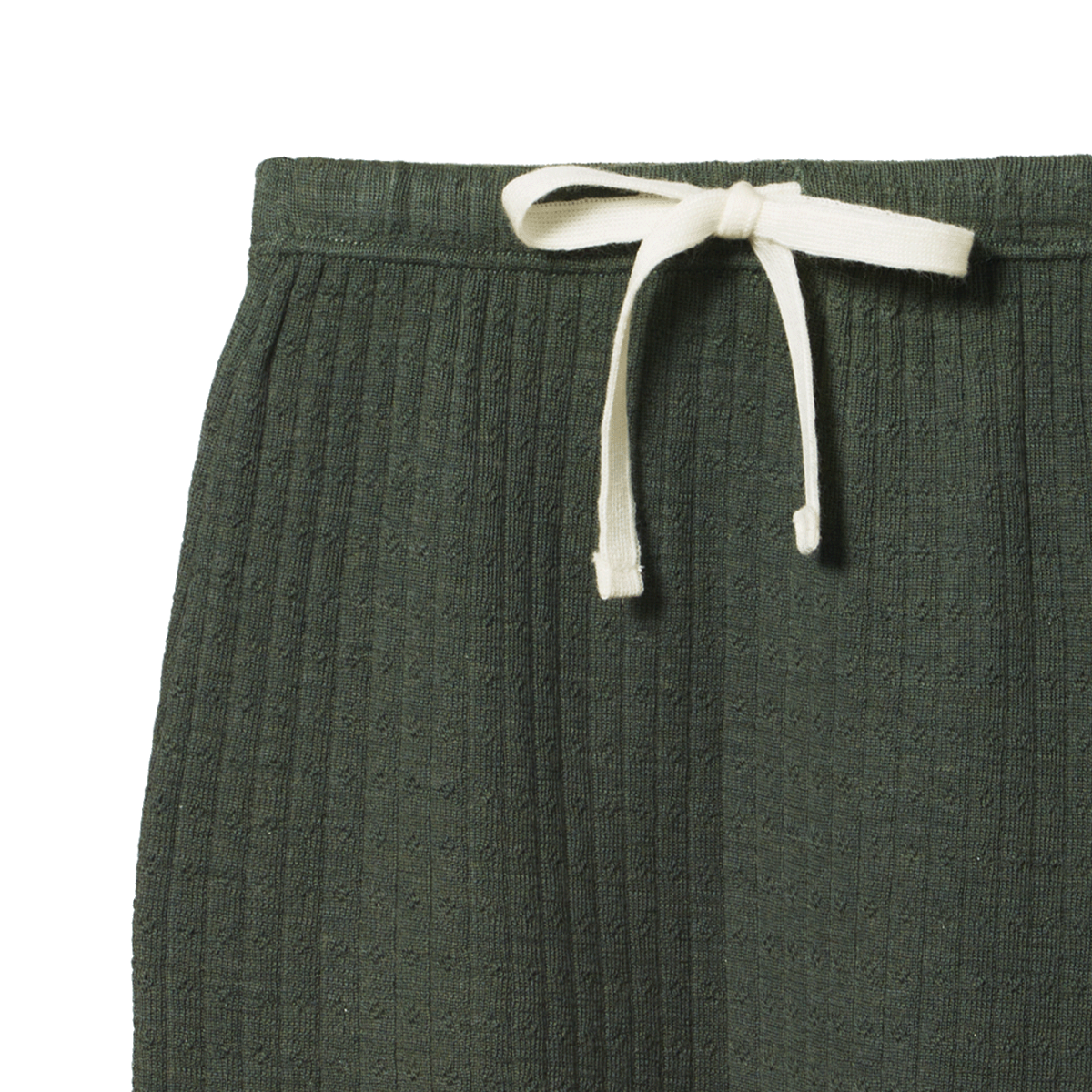 Nature Baby Merino Essential Drawstring Pants Pointelle Thyme
