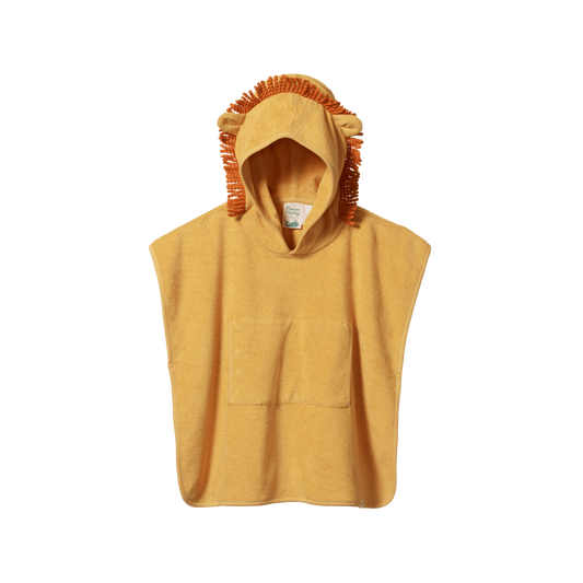 Nature Baby Lion Poncho Towel Golden