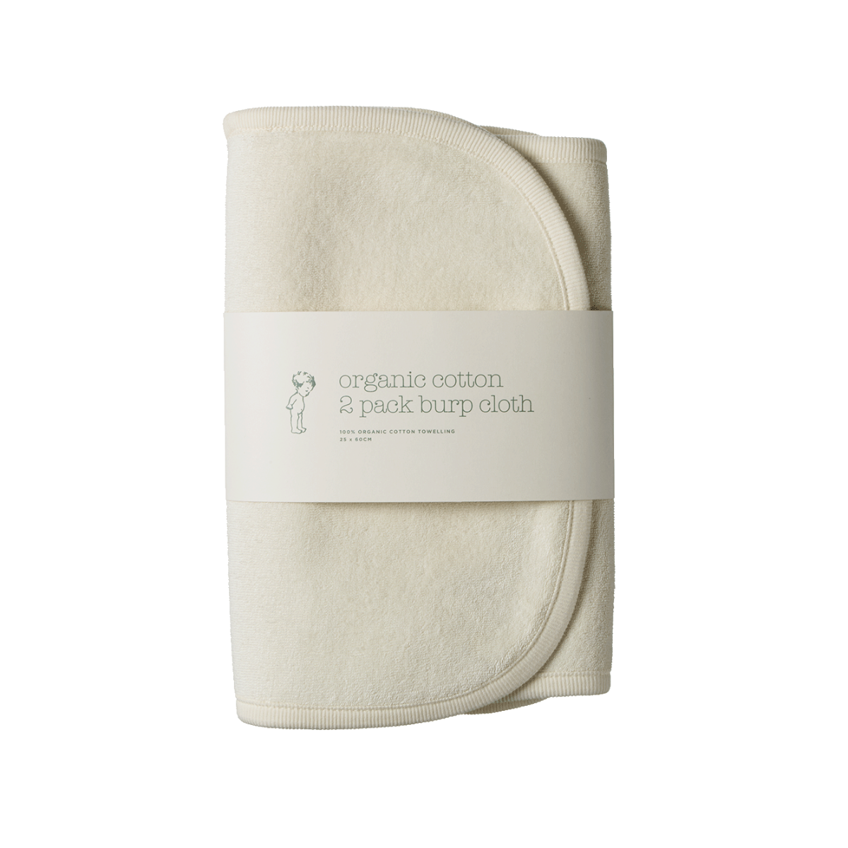 Nature Baby Burp Cloth 2 Pack Natural