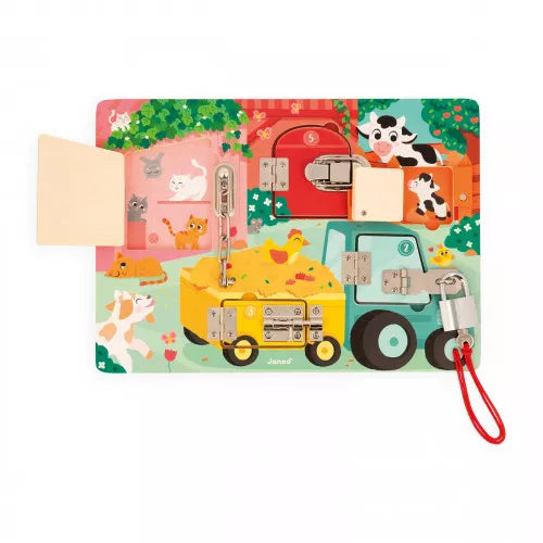 Janod Farm Padlocks Board