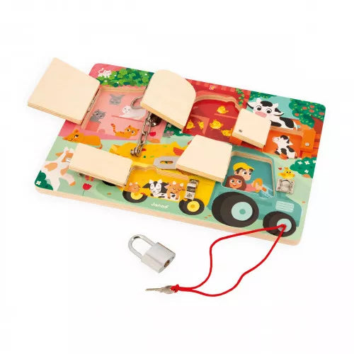 Janod Farm Padlocks Board
