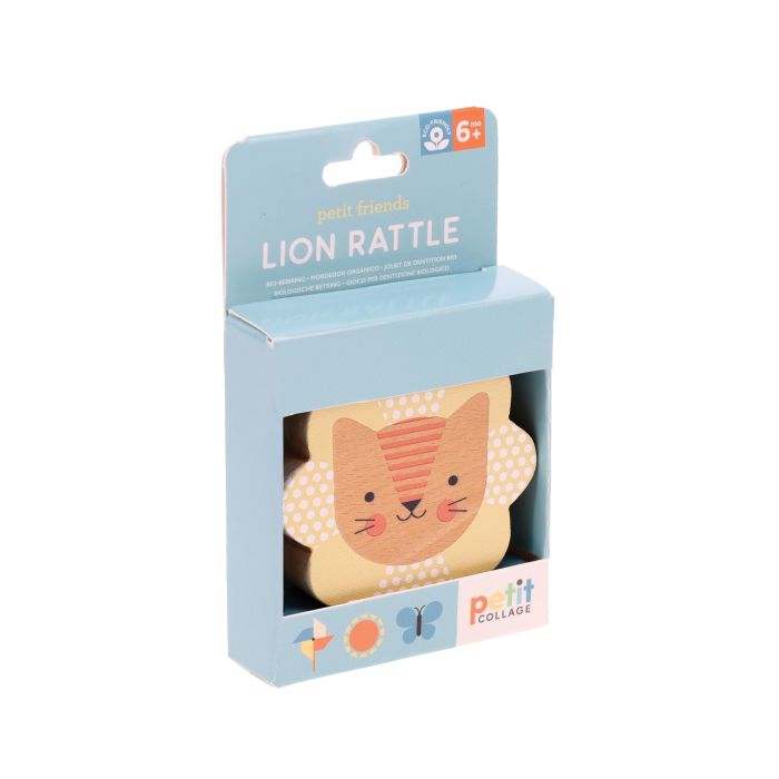 Le Petit Collage Lion Rattle