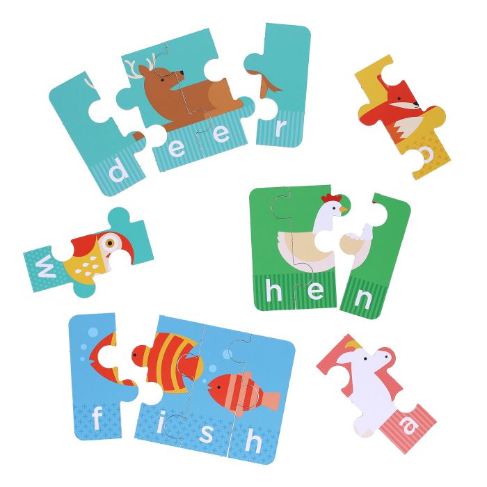 Le Petit Collage Spelling Puzzles Animals