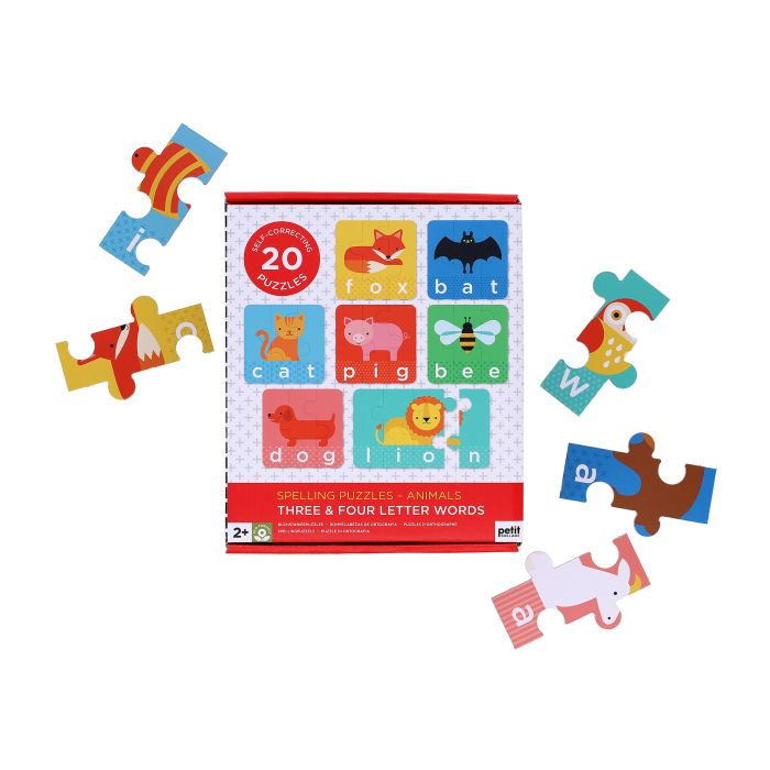 Le Petit Collage Spelling Puzzles Animals