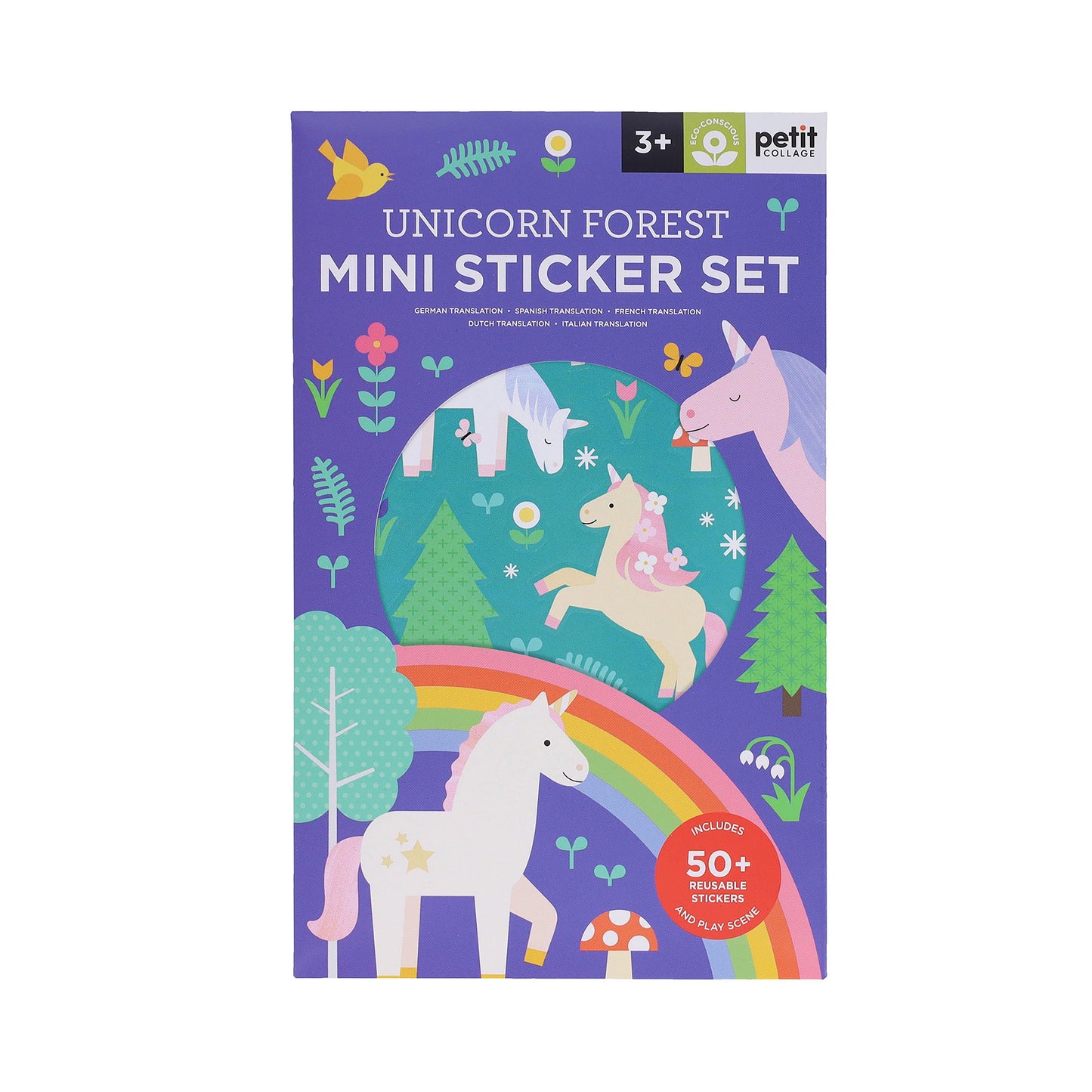 Le Petit Collage Mini Sticker Set Unicorn Forest