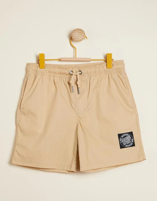 Santa Cruz MFG Cruzier Solid Beach Short Tan