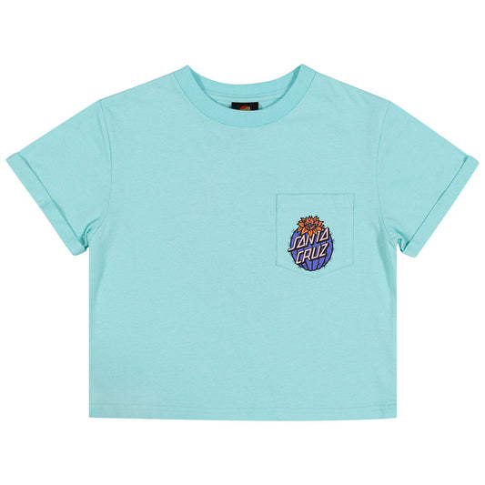 Santa Cruz Cactus Dot Tee Aqua