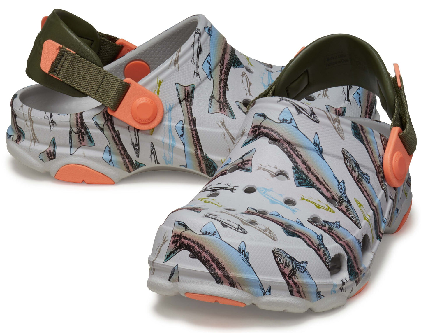 Crocs All-Terrain Trout Print Clog Kids Atmosphere