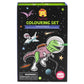 Colouring Set Dinos in Space