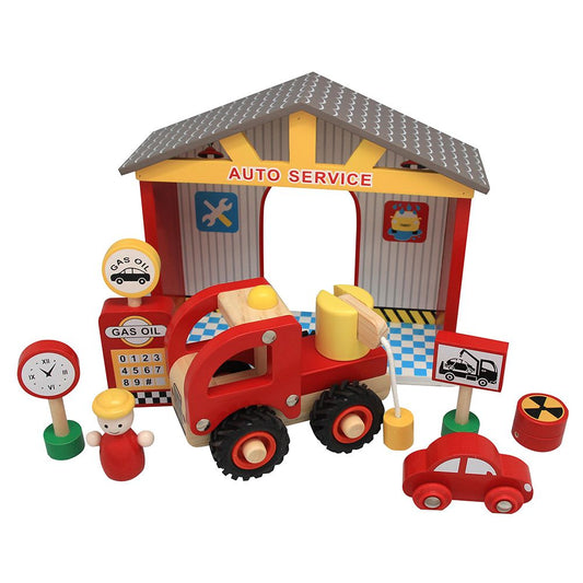 Wooden Service Station Set