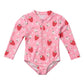 Toshi Girls Swim Bodysuit Twinkle Strawberry