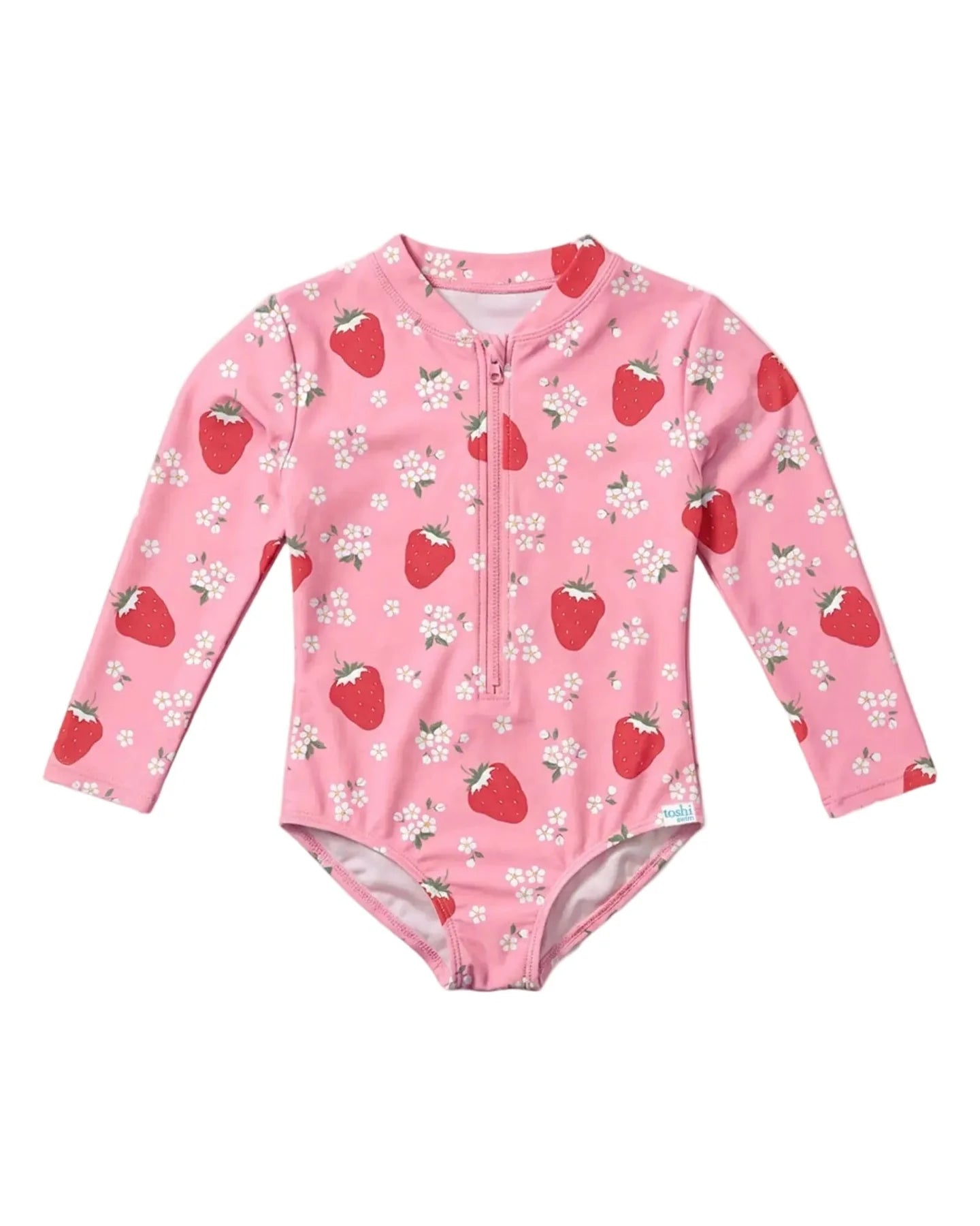 Toshi Girls Swim Bodysuit Twinkle Strawberry