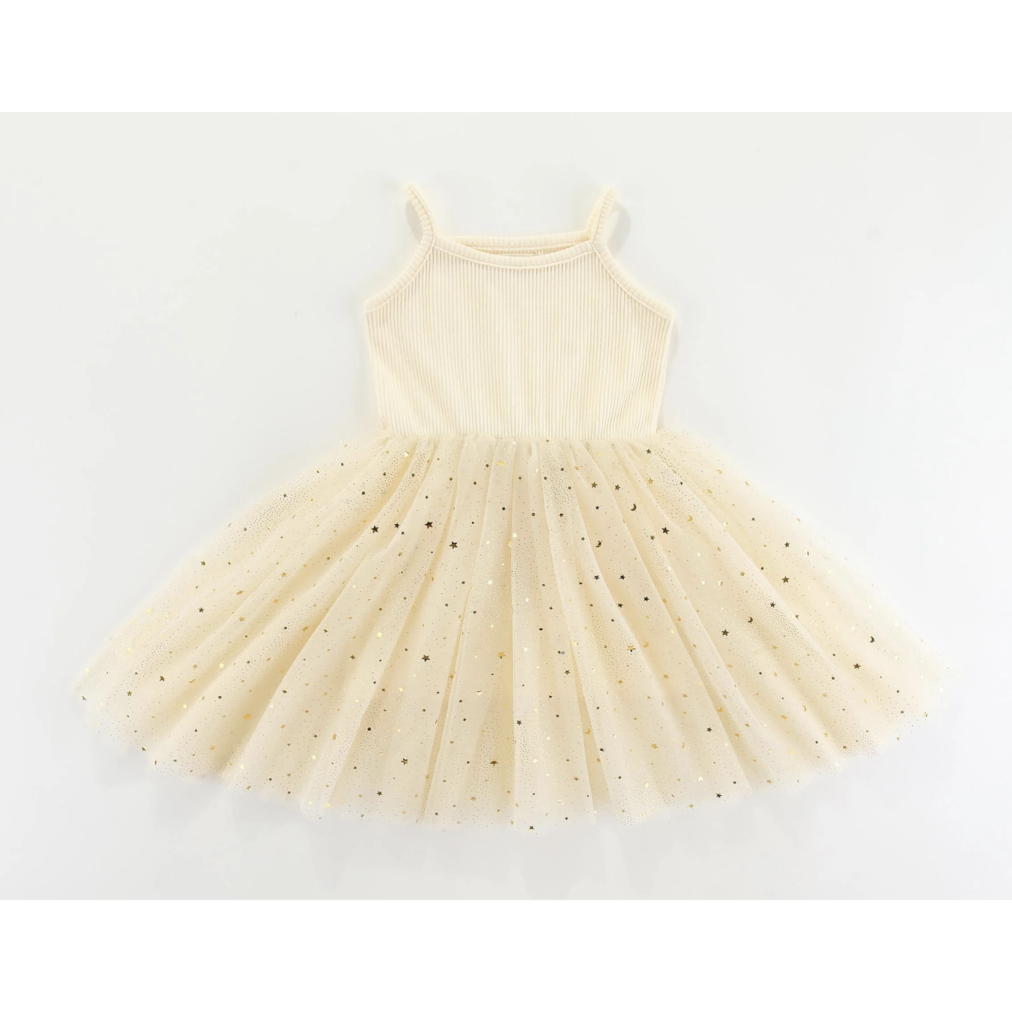 maMer Valentina Tutu Dress Vanilla Golden Stars