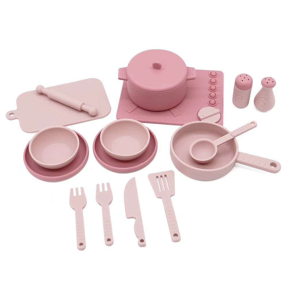 Silicone Kitchen Set Pink