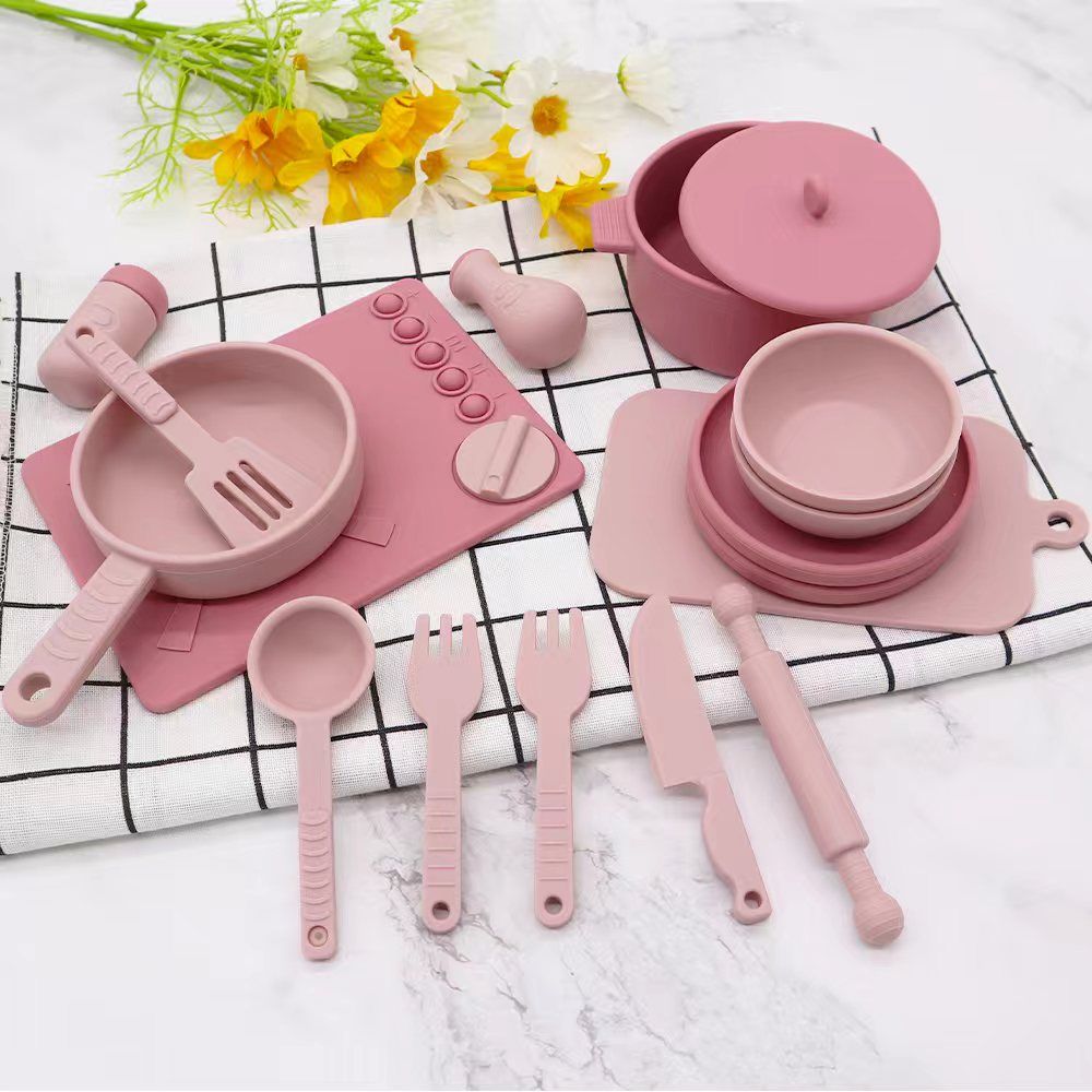 Silicone Kitchen Set Pink