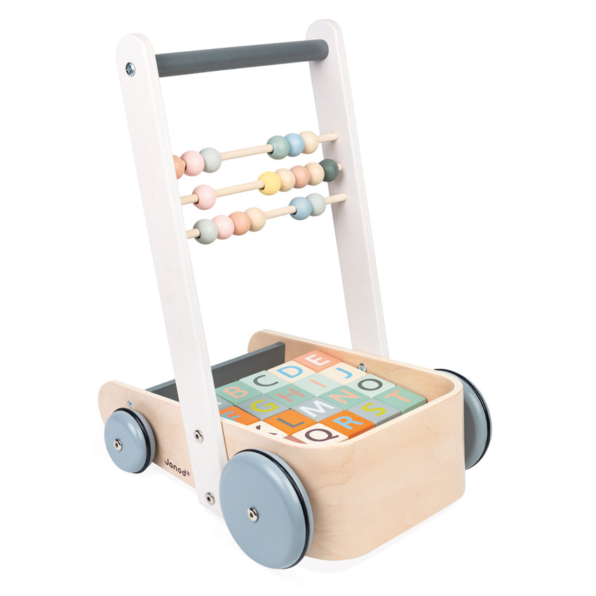 Janod Cocoon Walker with Blocks