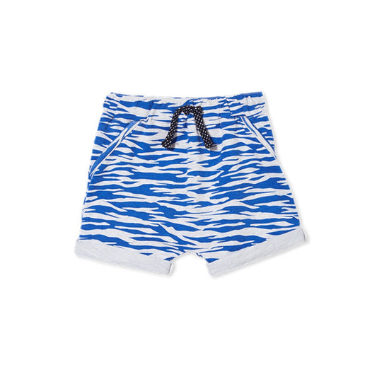 Milky Baby Zebra Stripe Track Shorts