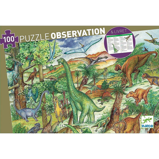 Dinosaurs Observation Puzzle 100pce