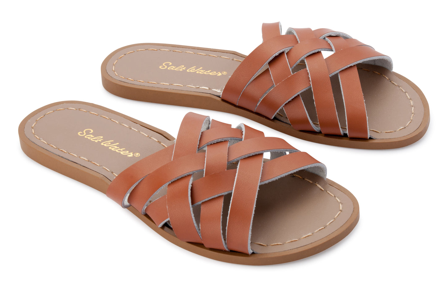 Saltwater Sandal Retro Slide Tan