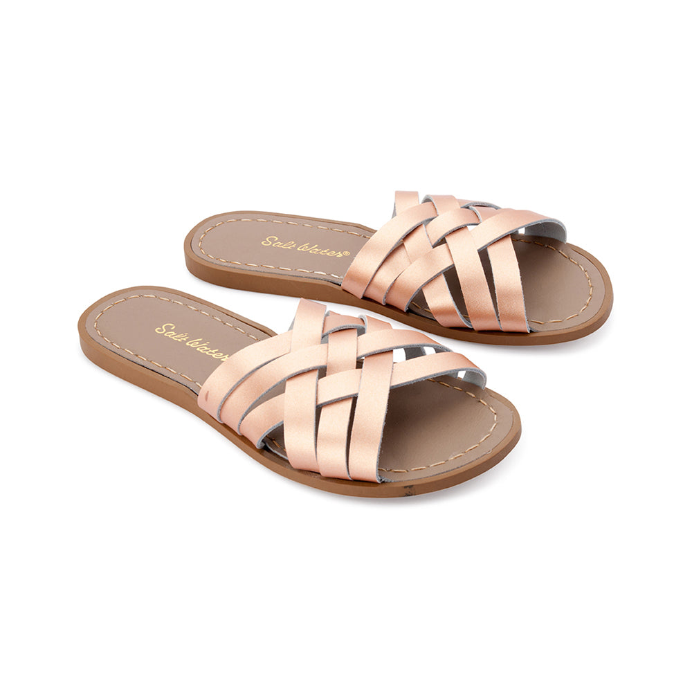 Saltwater Sandal Retro Slide Rose Gold