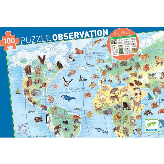 World Animals Observation Puzzle 100pce