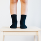 Lamington Child Merino Crew Socks Black