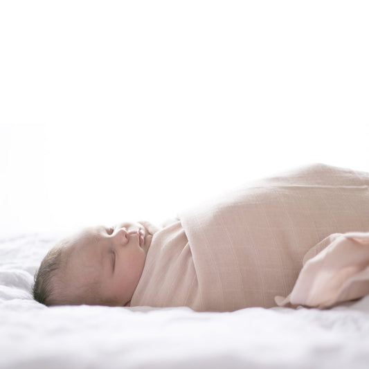 Burrow & Be Essentials Muslin Wrap Blush