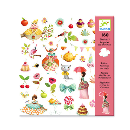 160 Stickers Princess Tea Party