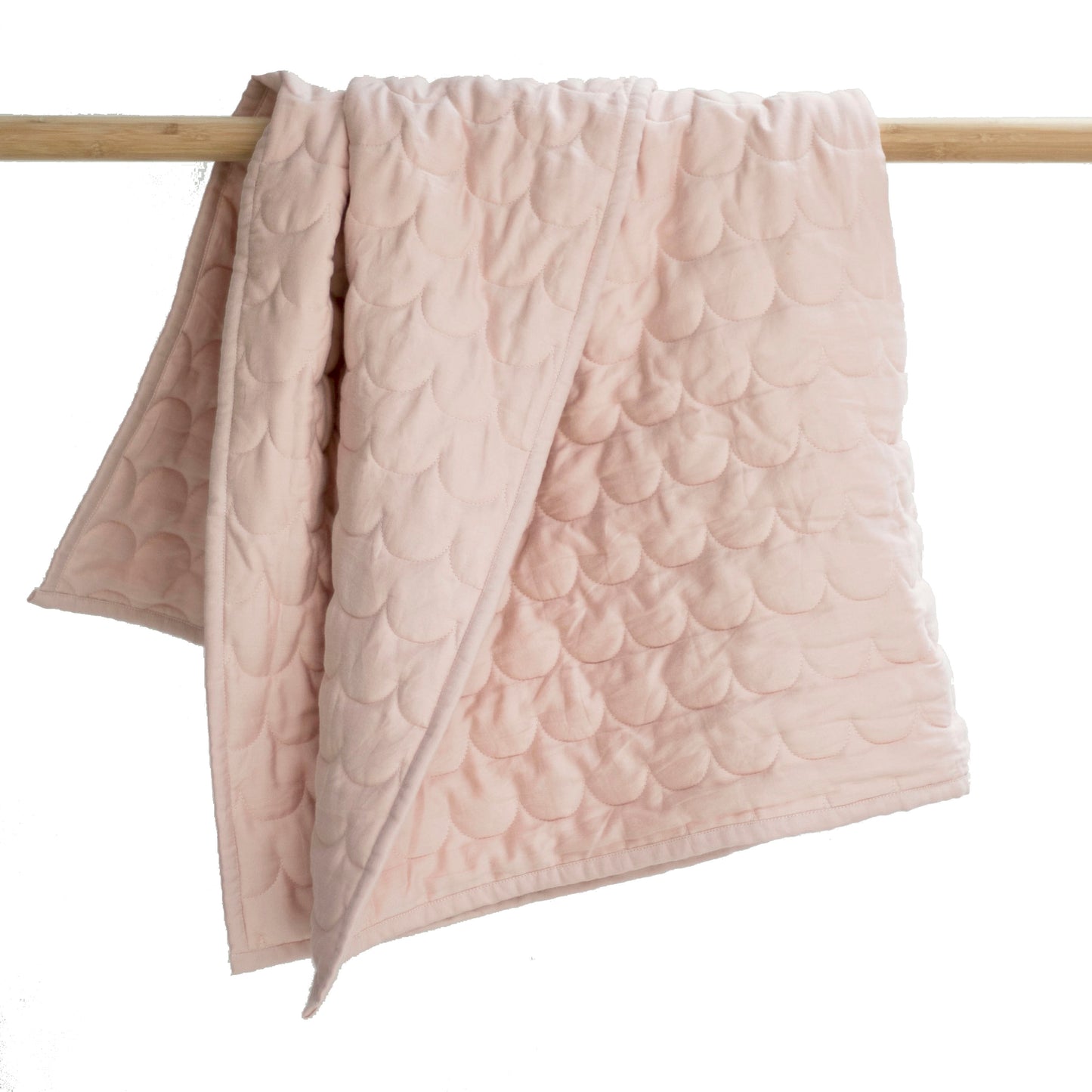 Burrow & Be Dusty Rose Cot Quilt / Floor Mat