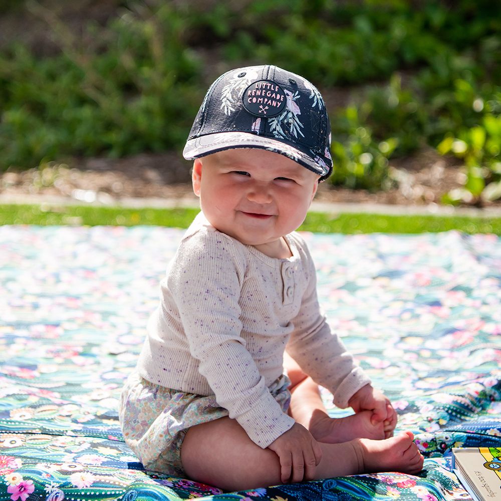 Little Renegade Company Floral Valentine Baseball Cap