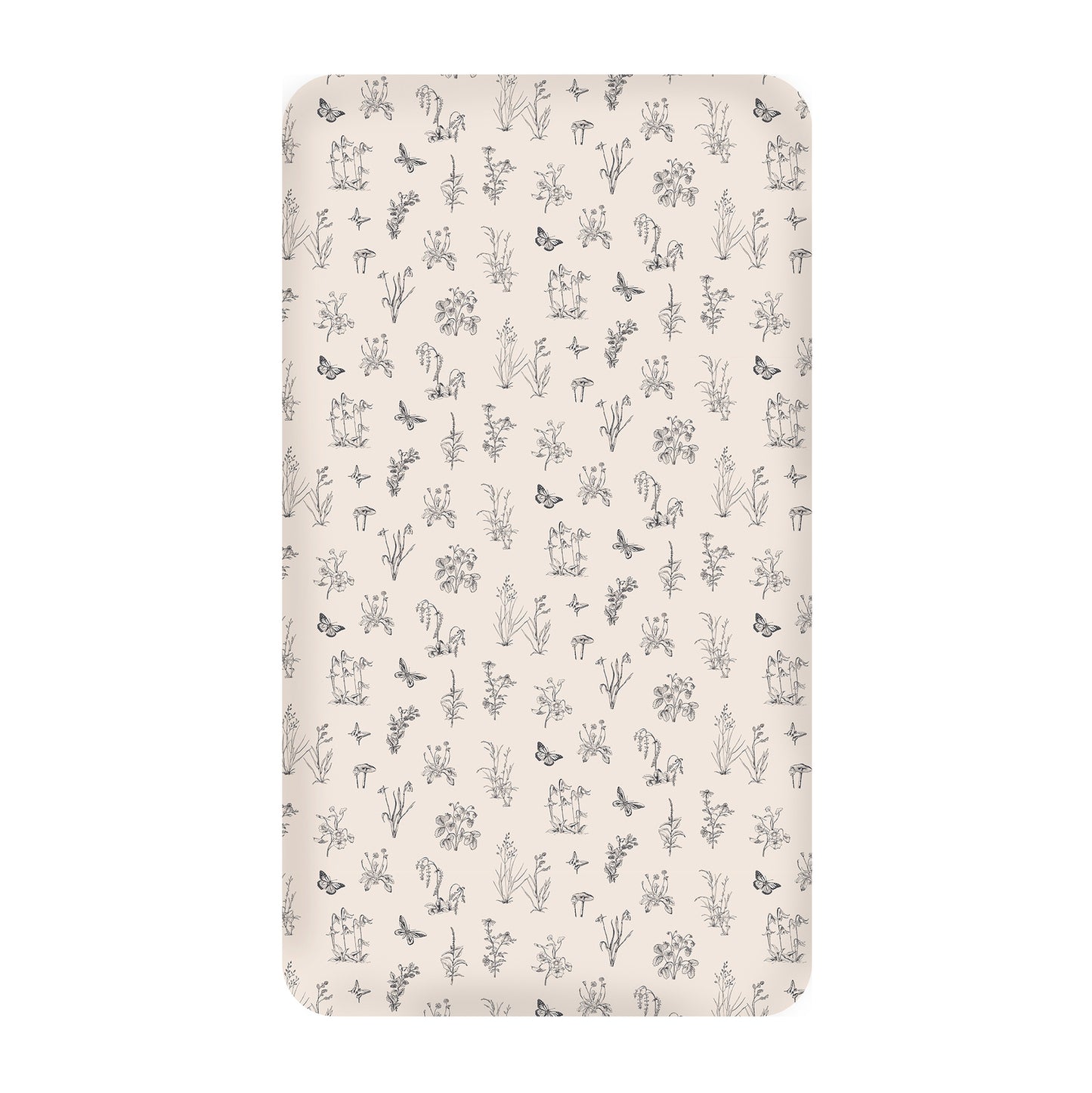 Burrow & Be Blush Meadow Cot Sheet