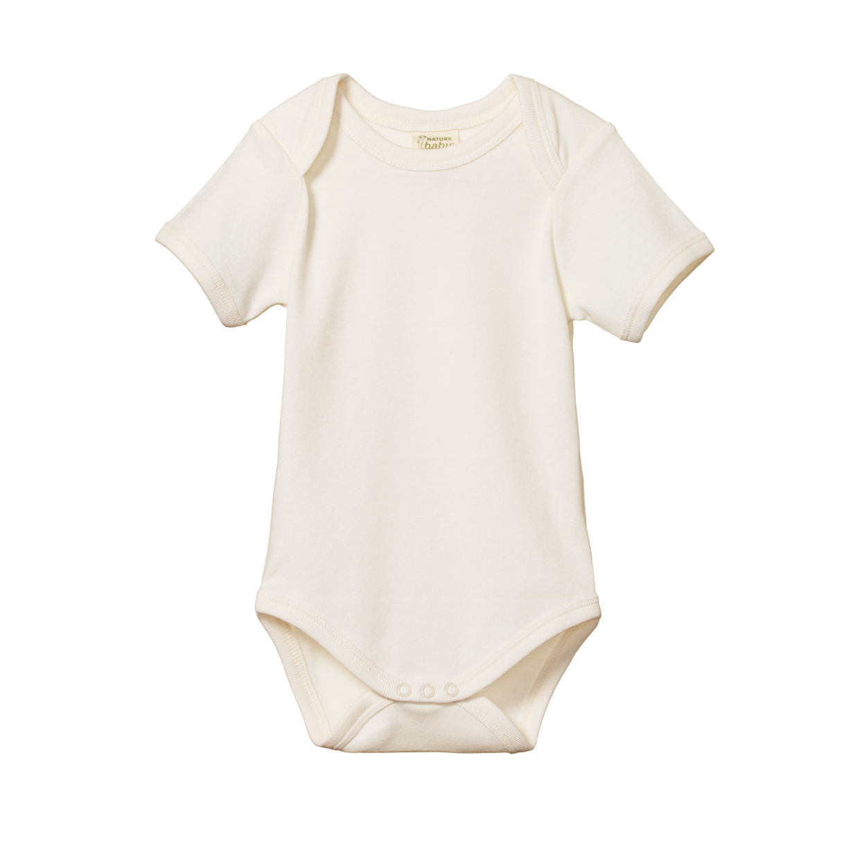 Nature Baby Short Sleeve Bodysuit Natural