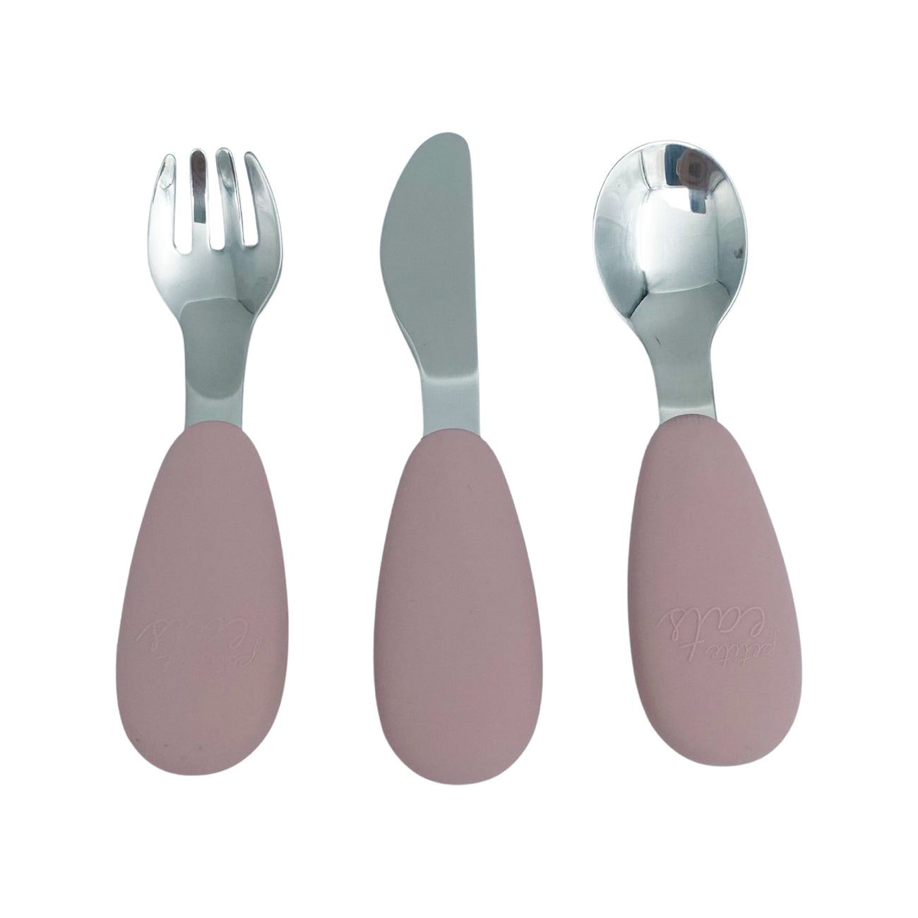 Petite Eats Full Metal Cutlery Set Dusty Lilac