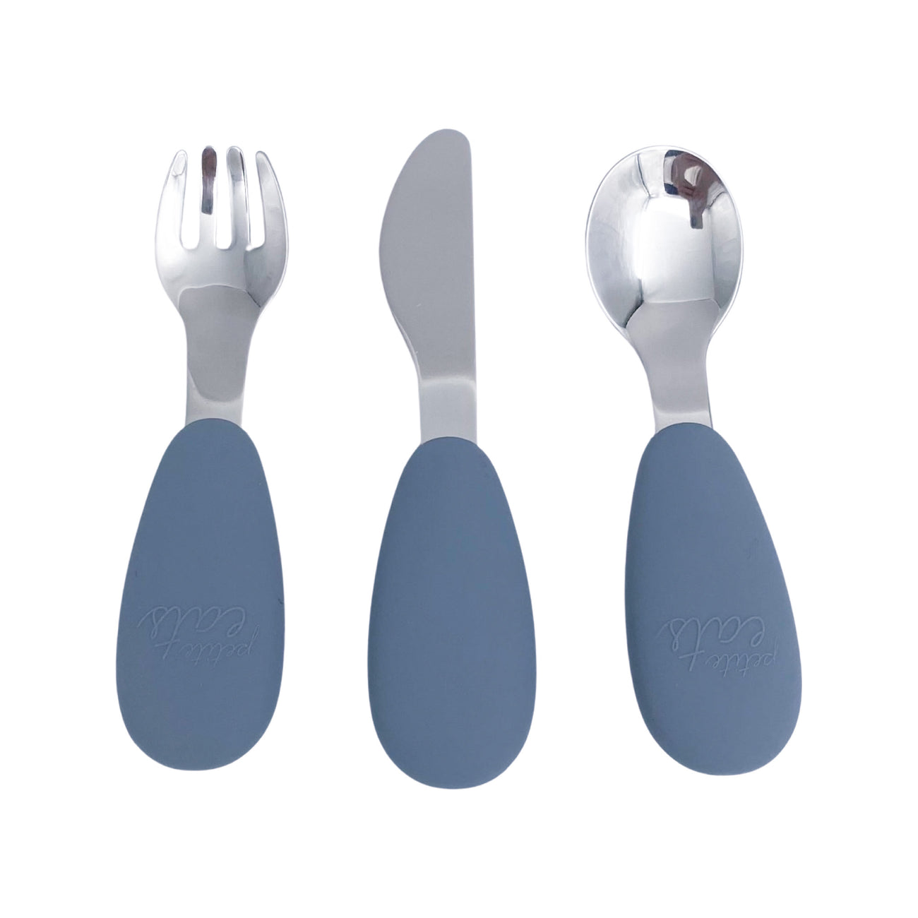 Petite Eats Full Metal Cutlery Set Pewter