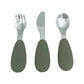 Petite Eats Full Metal Cutlery Set Sage