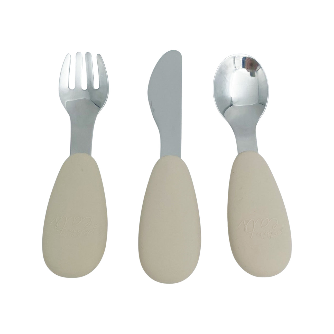 Petite Eats Full Metal Cutlery Set Sand