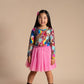 Rock Your Kid Abstract Leopard Long Sleeve Circus Dress