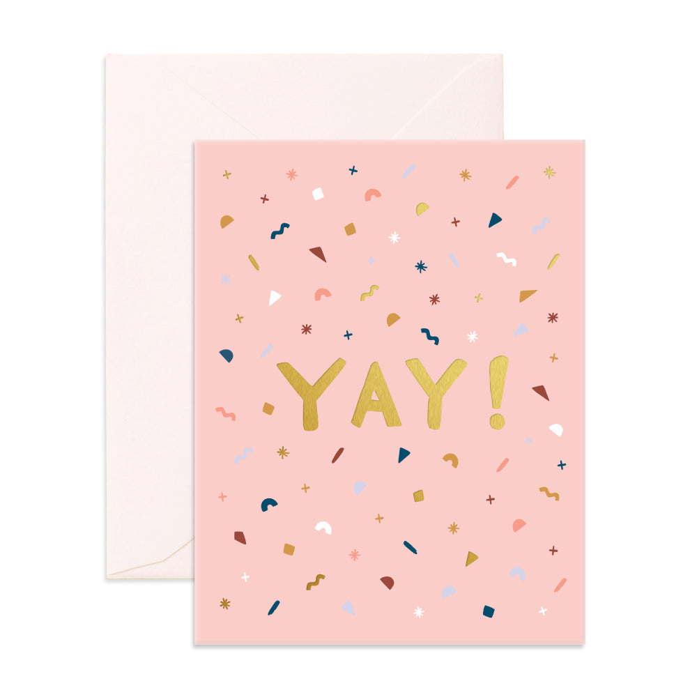 Yay Confetti Greeting Card